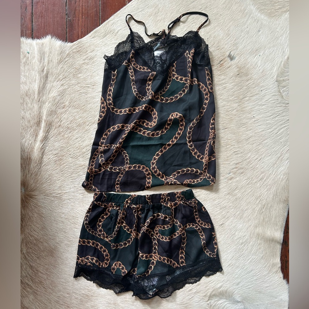 Versace inspired chain matching set